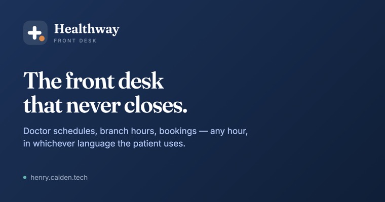 Healthway Front Desk